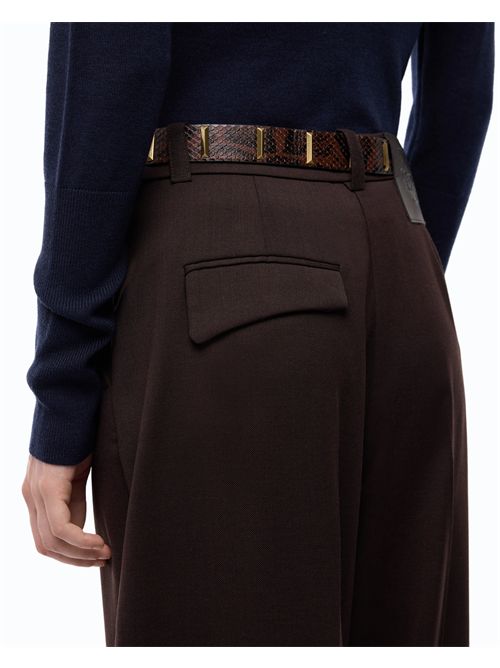 Pantaloni barrel fit in misto lana PINKO | 107712A3MS/M04